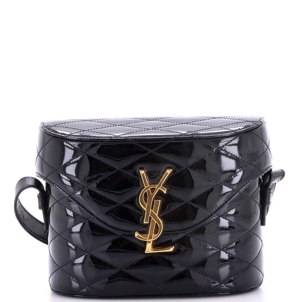 Saint Laurent June Box Bag Quilted Patent